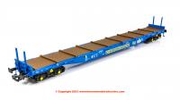 5112 Heljan IGA Cargowaggon in Blue livery with pipe load